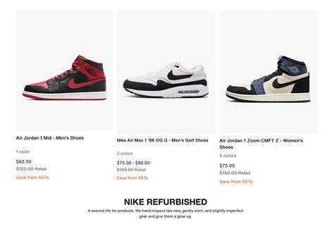 nike refurbished program online.